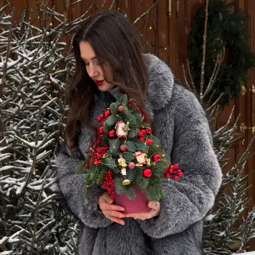 Новогодняя елочка "Ежик"