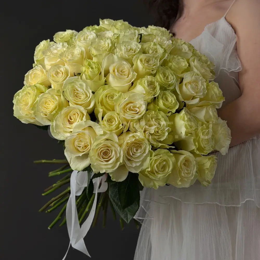 66043 Букет из 51 белой розы